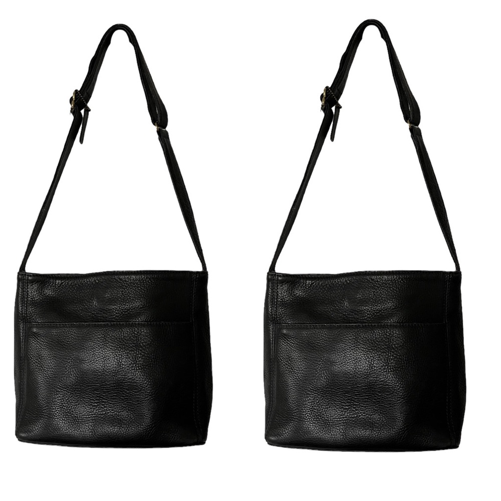 COACH•#4924 vintage Sonoma black pebble leather shoulder crossbody and wallet